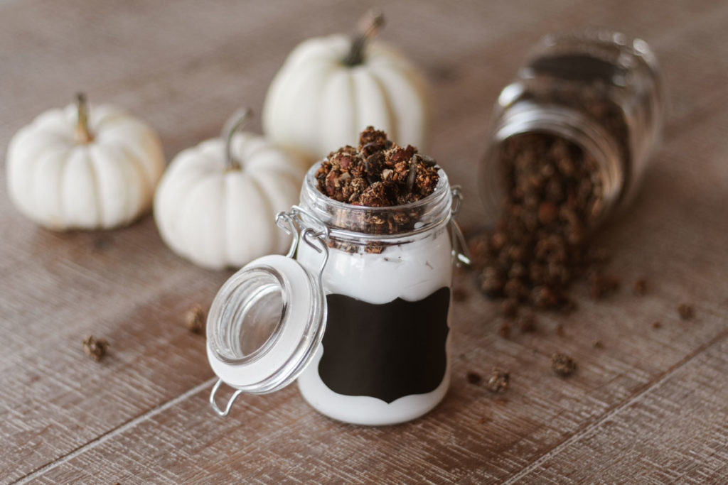 Recette paléo granola à la citrouille