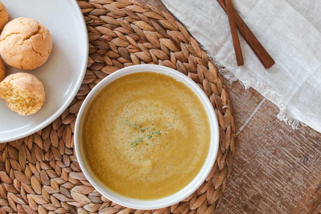 Recette | Potage de poires et de poireaux | Namasté & Coco Latté