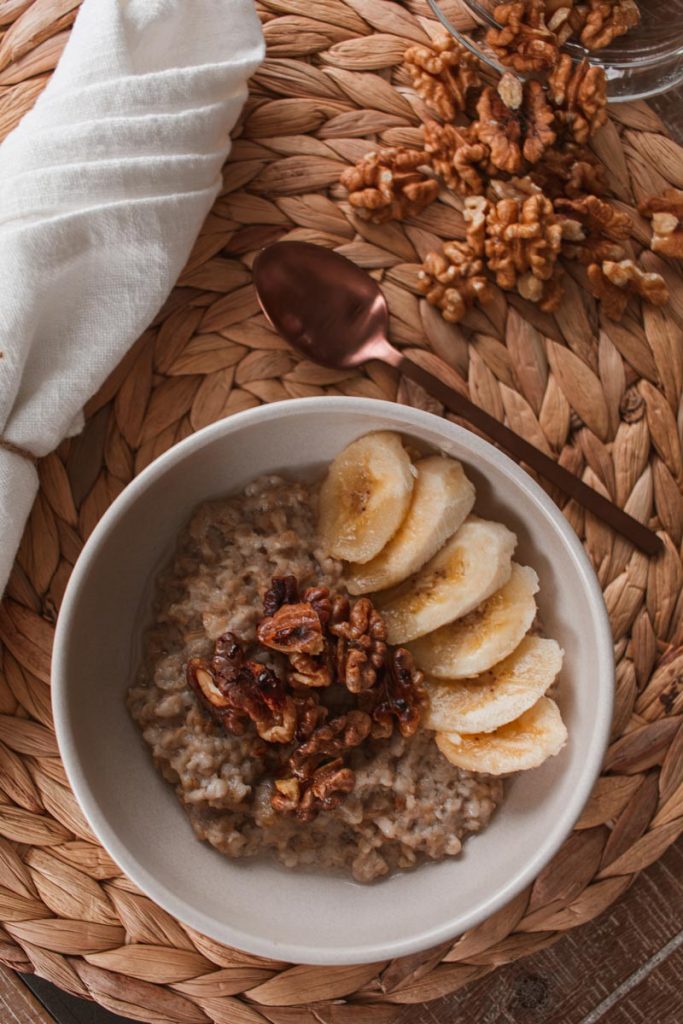 Recette de gruau aux bananes | Namasté & Coco Latté